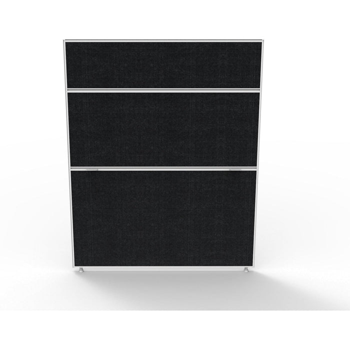 White Frame/ Black Fabric / 1500mm H x 1200mm W x 30mm T