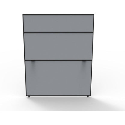Black Frame/ Grey Fabric / 1500mm H x 1200mm W x 30mm T