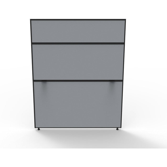 Black Frame/ Grey Fabric / 1500mm H x 1200mm W x 30mm T