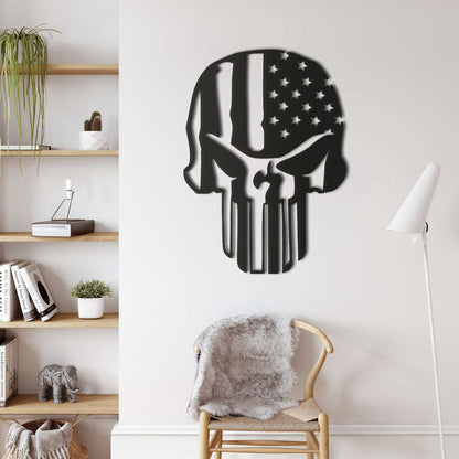 Skull Metal Wall Art - Decor available at Dekadron for $59.90