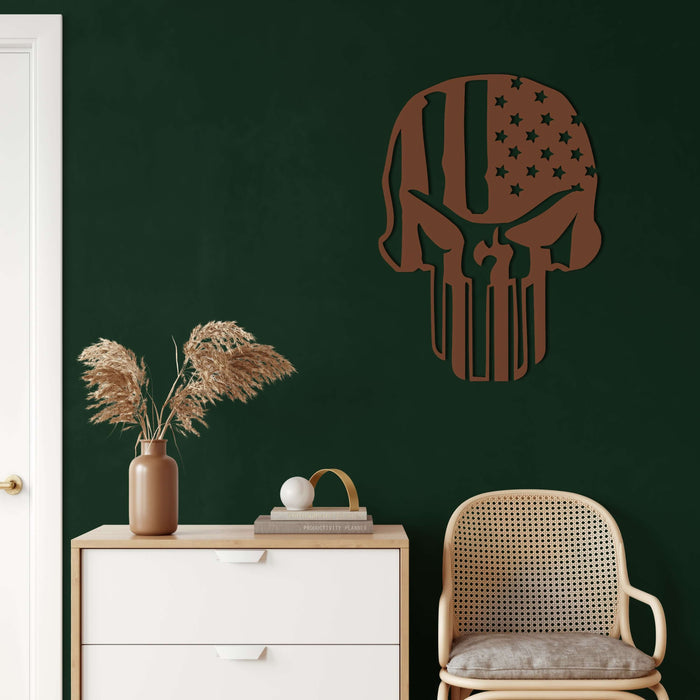 Skull Metal Wall Art - Decor available at Dekadron for $64.90