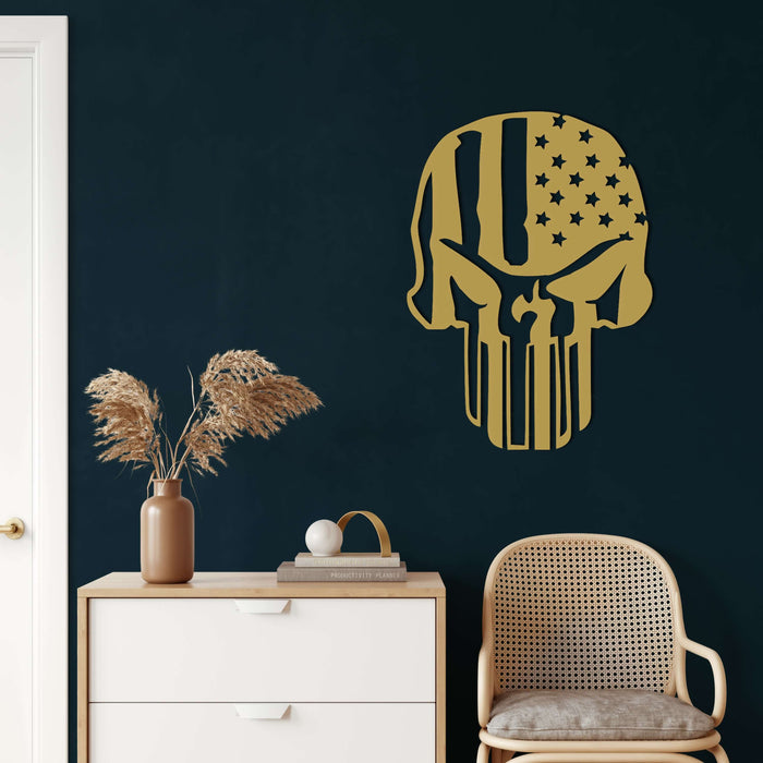 Skull Metal Wall Art - Decor available at Dekadron for $64.90