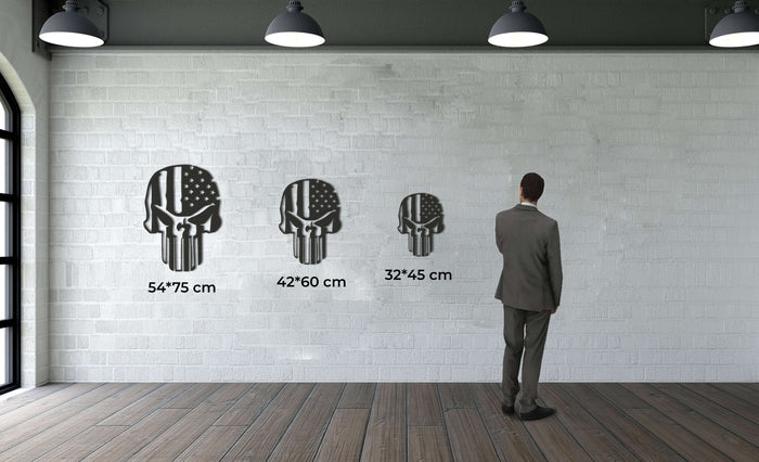 Skull Metal Wall Art - Decor available at Dekadron for $59.90