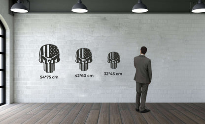 Skull Metal Wall Art - Decor available at Dekadron for $59.90