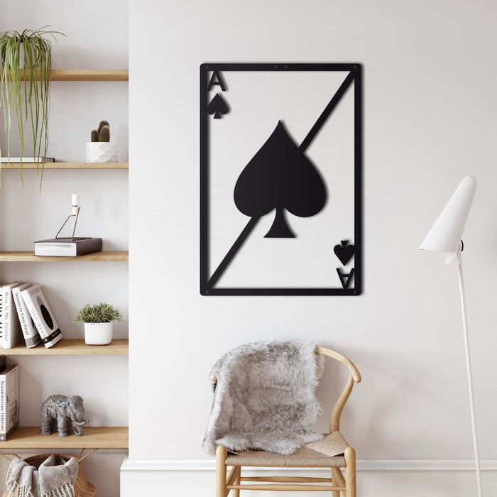 Spade Heart Metal Wall Art - Decor available at Dekadron for $64.90