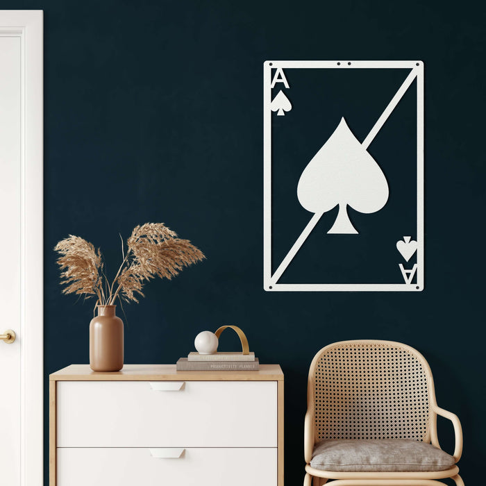 Spade Heart Metal Wall Art - Decor available at Dekadron for $69.90