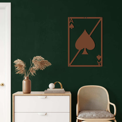 Spade Heart Metal Wall Art - Decor available at Dekadron for $69.90
