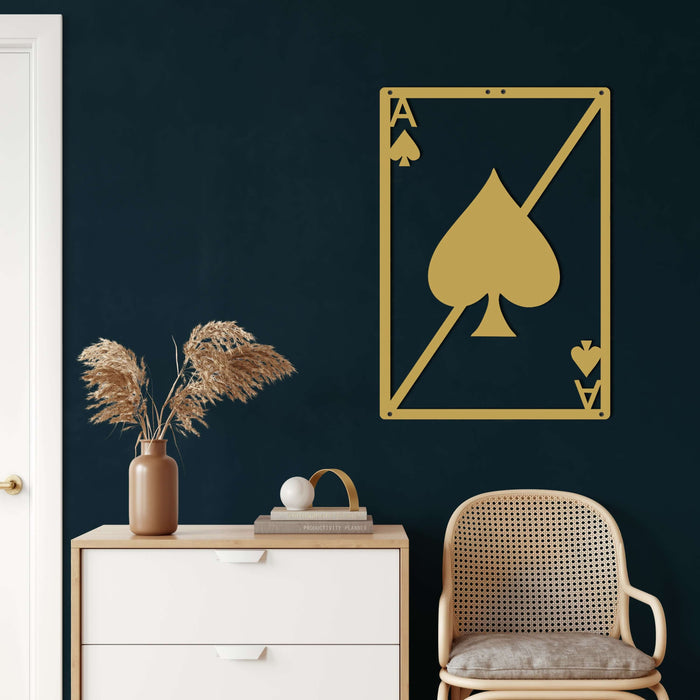 Spade Heart Metal Wall Art - Decor available at Dekadron for $69.90
