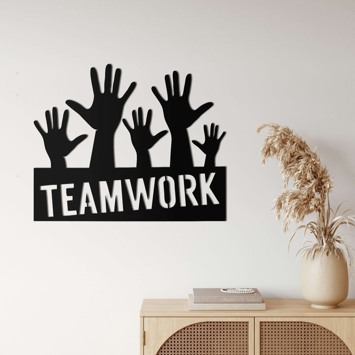 Team Work Metal Wall Art - Decor available at Dekadron for $54.90