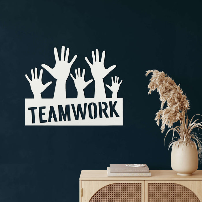 Team Work Metal Wall Art - Decor available at Dekadron for $59.90