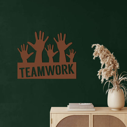 Team Work Metal Wall Art - Decor available at Dekadron for $59.90