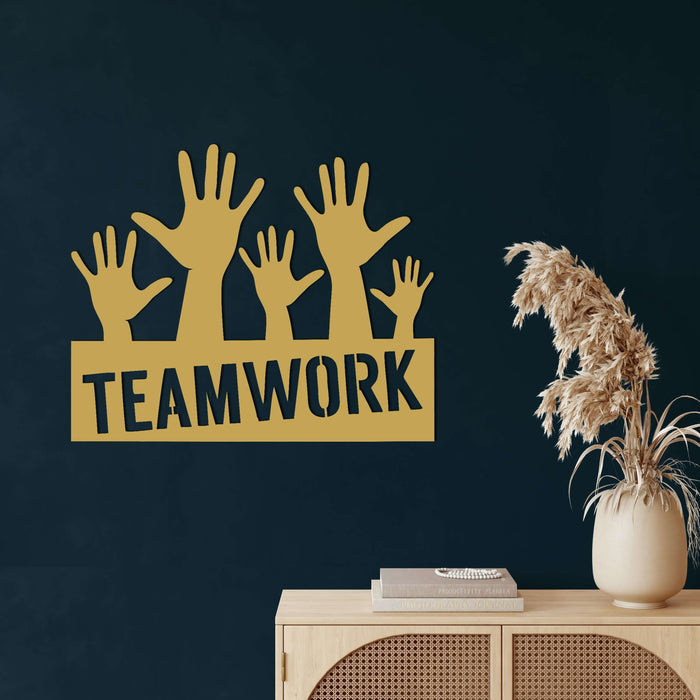 Team Work Metal Wall Art - Decor available at Dekadron for $59.90