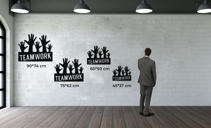 Team Work Metal Wall Art - Decor available at Dekadron for $54.90