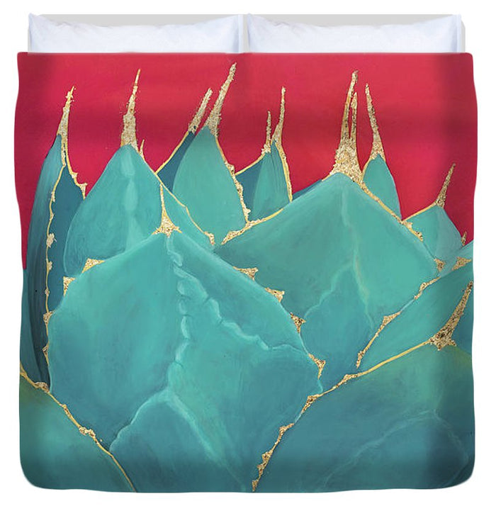 Turquoise Fire - Duvet Cover