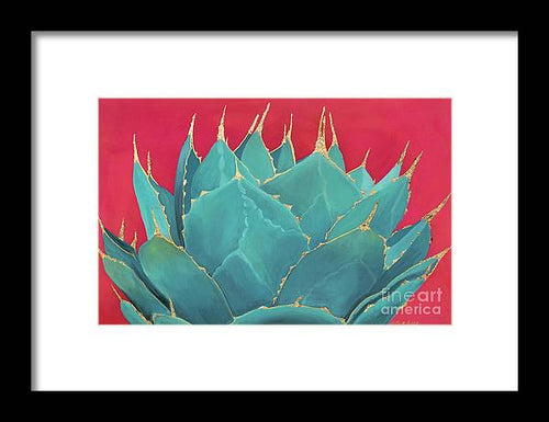 Turquoise Fire - Framed Print
