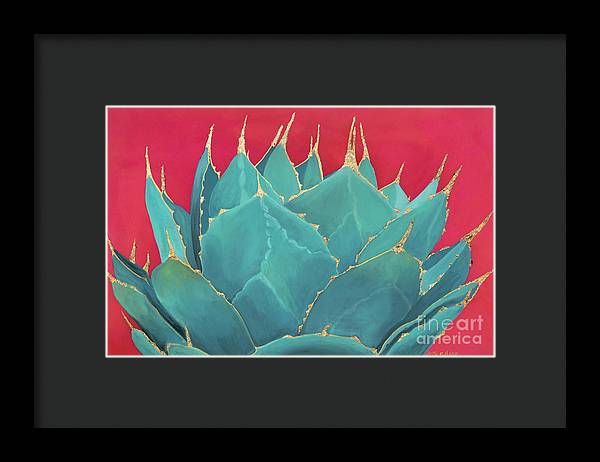 Turquoise Fire - Framed Print