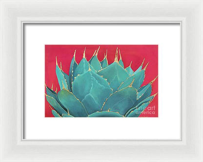 Turquoise Fire - Framed Print