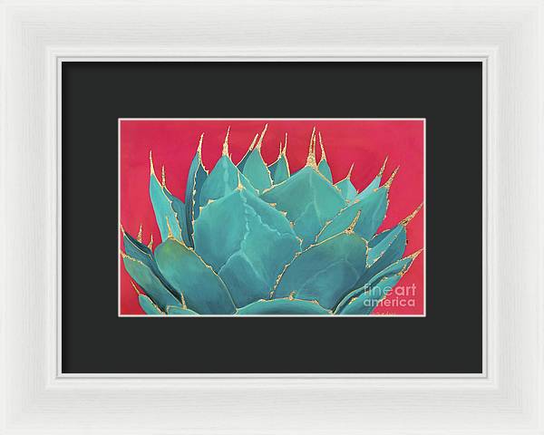Turquoise Fire - Framed Print