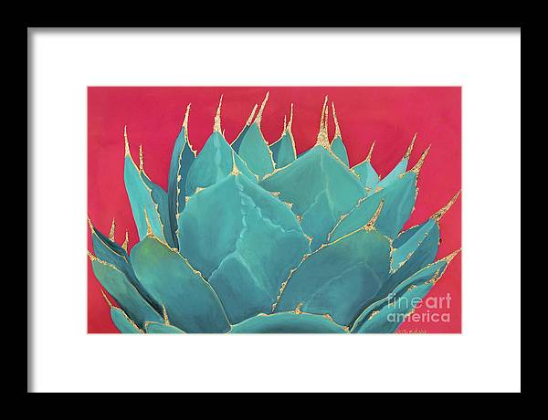 Turquoise Fire - Framed Print