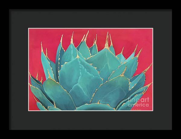 Turquoise Fire - Framed Print