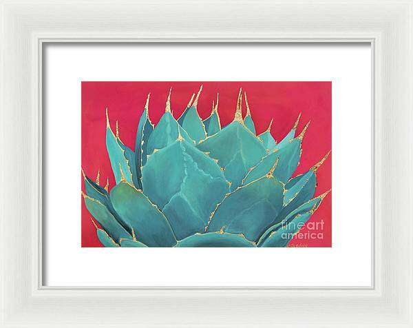 Turquoise Fire - Framed Print