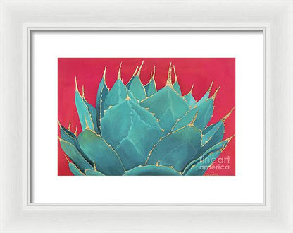 Turquoise Fire - Framed Print