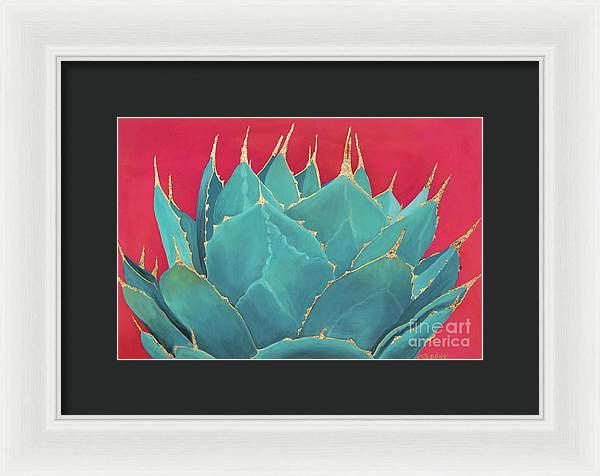 Turquoise Fire - Framed Print