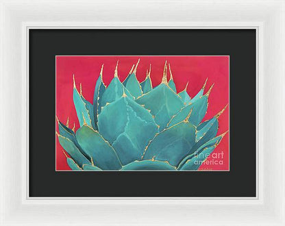 Turquoise Fire - Framed Print