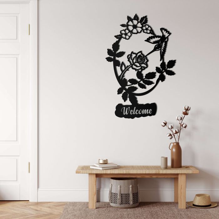Welcome Metal Wall Art - Decor available at Dekadron for $62.90