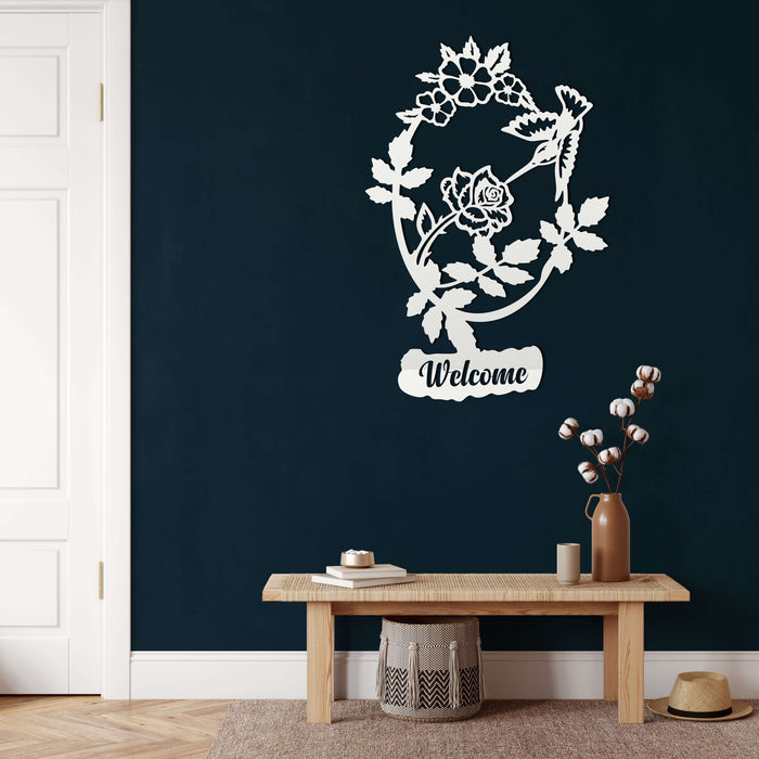 Welcome Metal Wall Art - Decor available at Dekadron for $67.90