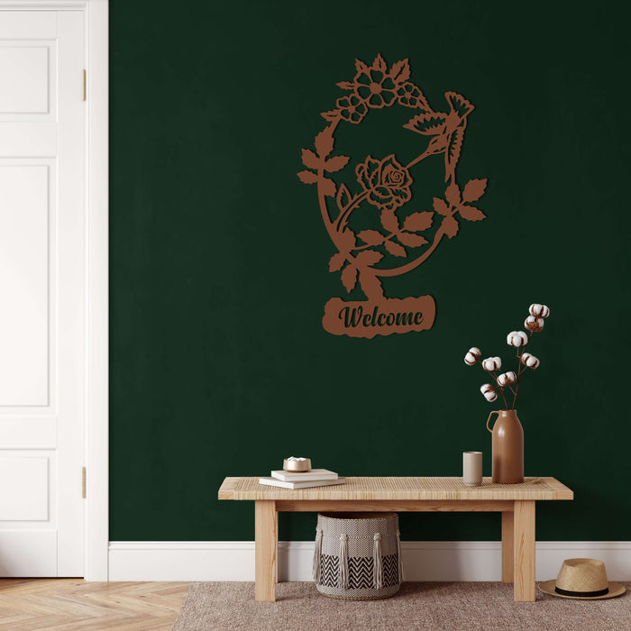 Welcome Metal Wall Art - Decor available at Dekadron for $67.90