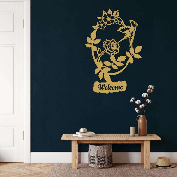 Welcome Metal Wall Art - Decor available at Dekadron for $67.90