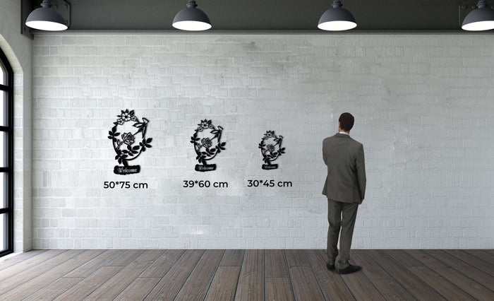 Welcome Metal Wall Art - Decor available at Dekadron for $62.90