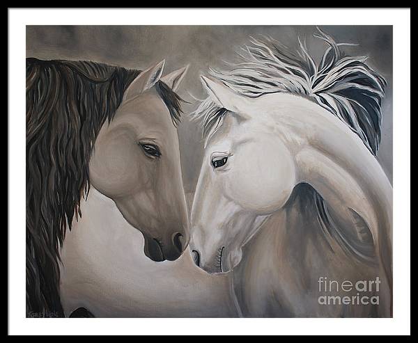 40" x 32" / Black / White
