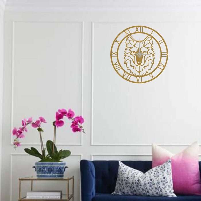 Wolf Clock - Wall Clocks available at Dekadron for $104.90