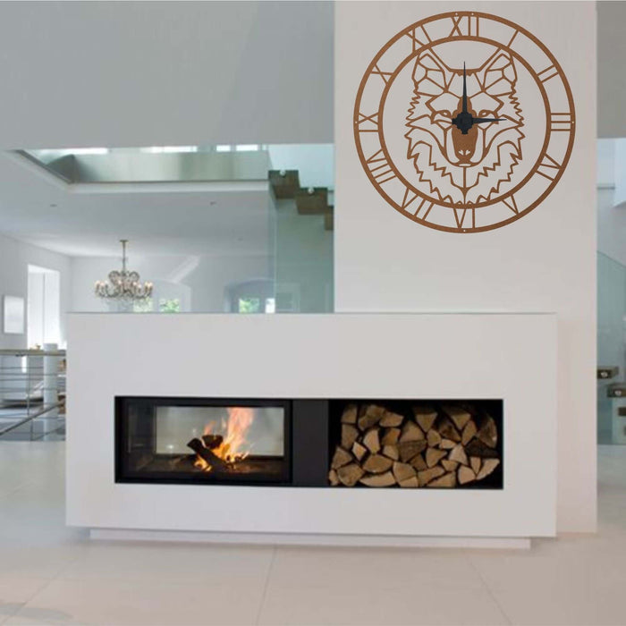 Wolf Clock - Wall Clocks available at Dekadron for $104.90