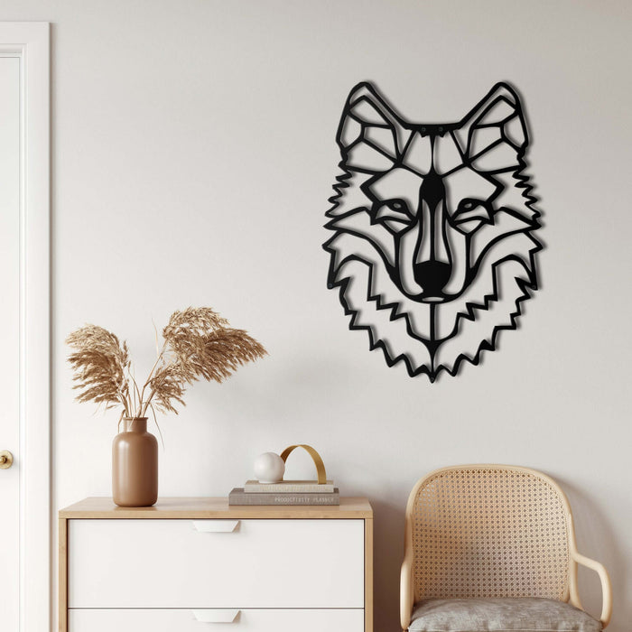 Wolf Head Metal Wall Art - Decor available at Dekadron for $64.90