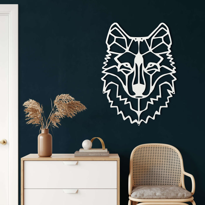 Wolf Head Metal Wall Art - Decor available at Dekadron for $69.90