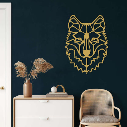 Wolf Head Metal Wall Art - Decor available at Dekadron for $69.90