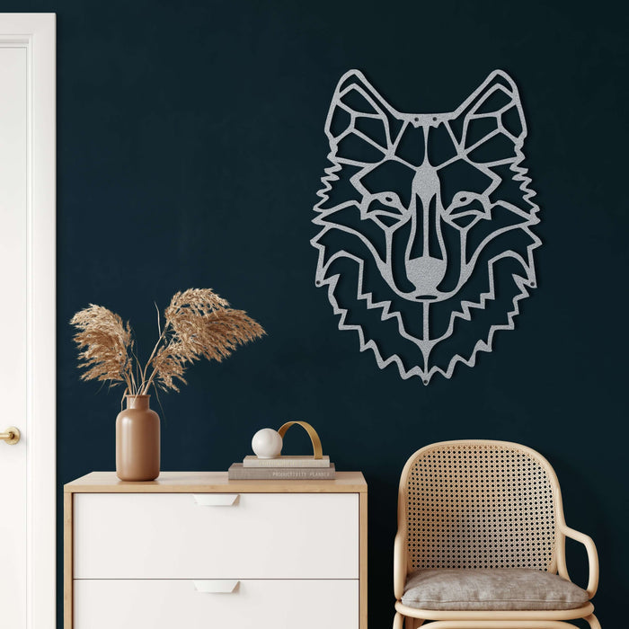 Wolf Head Metal Wall Art - Decor available at Dekadron for $69.90
